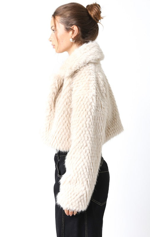 Lexi Faux Fur Crop Jacket