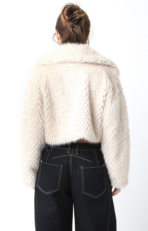 Lexi Faux Fur Crop Jacket