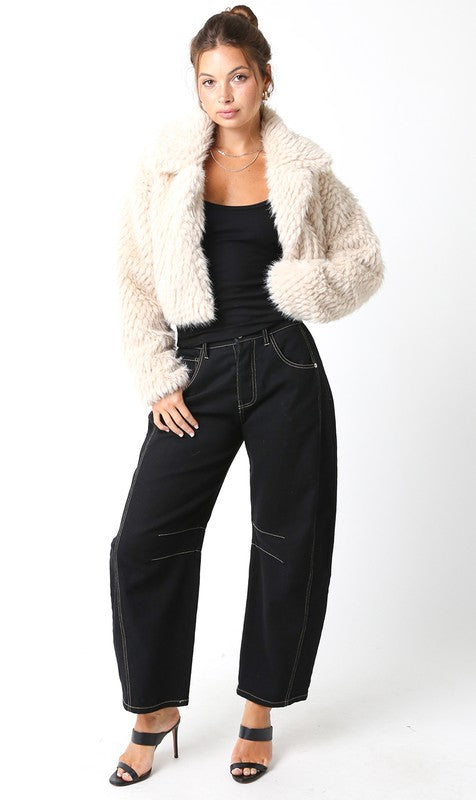 Lexi Faux Fur Crop Jacket