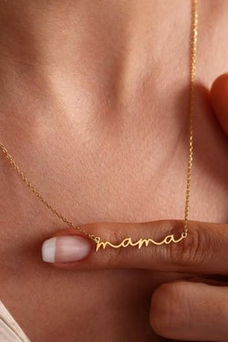 Mama Necklace (cursive)