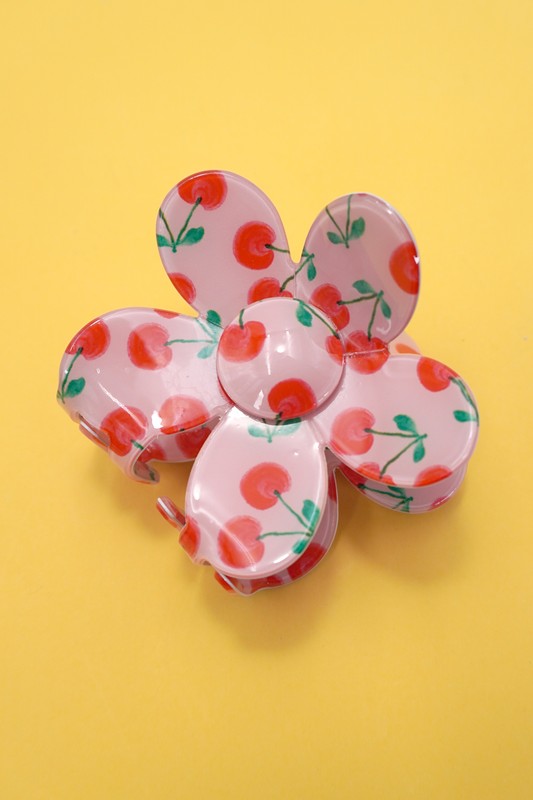 Flower Cherry Hair Clips