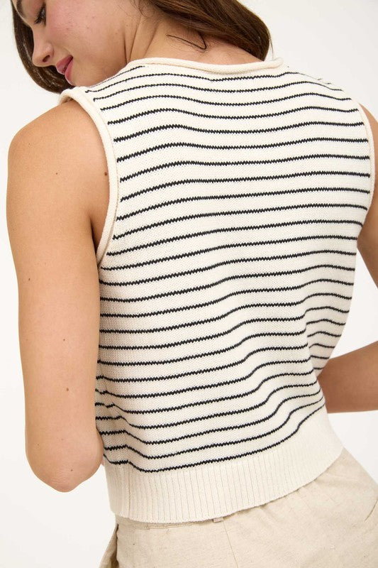 Mia Stripe Vest