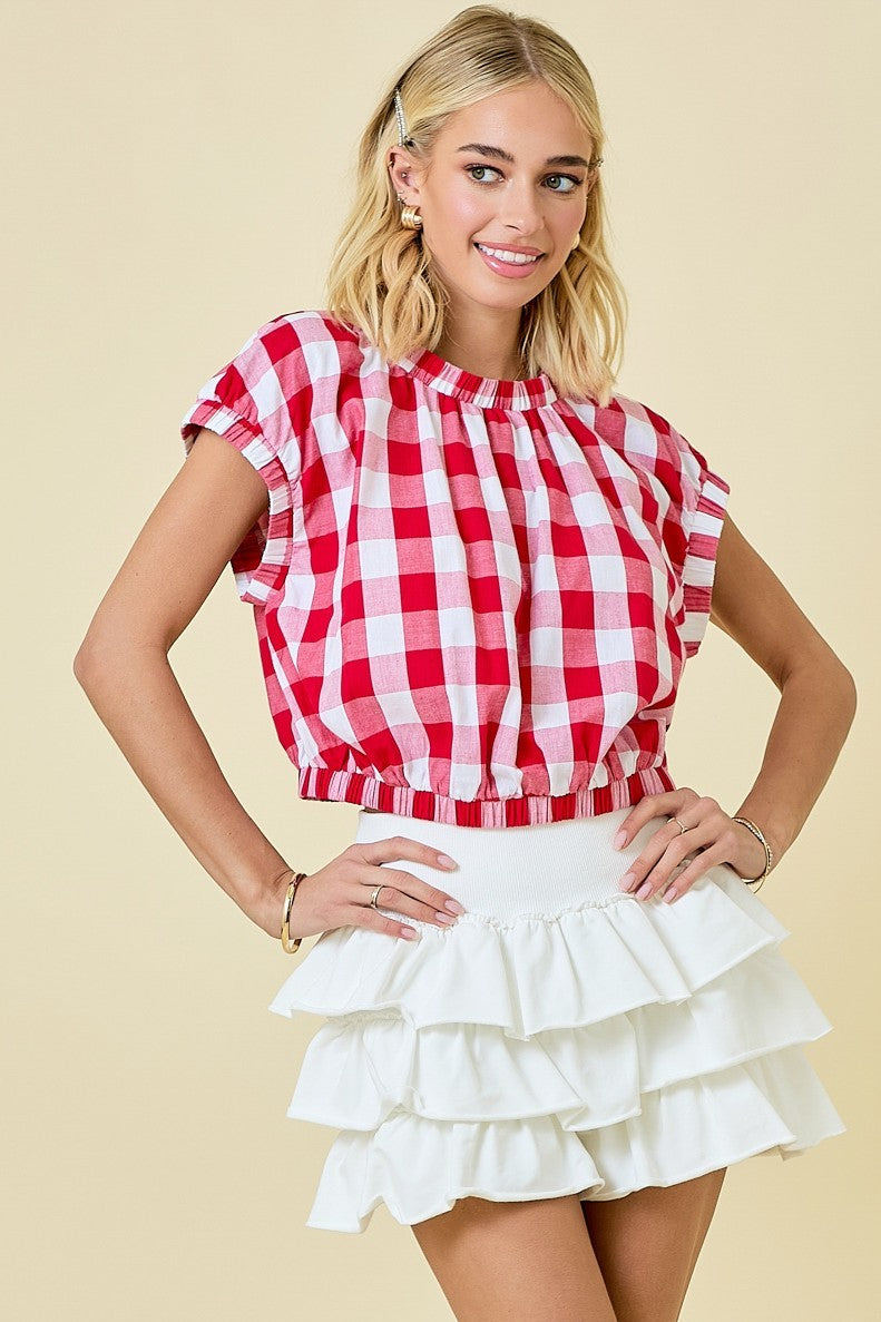 Multi Tiered Knit Mini Skort