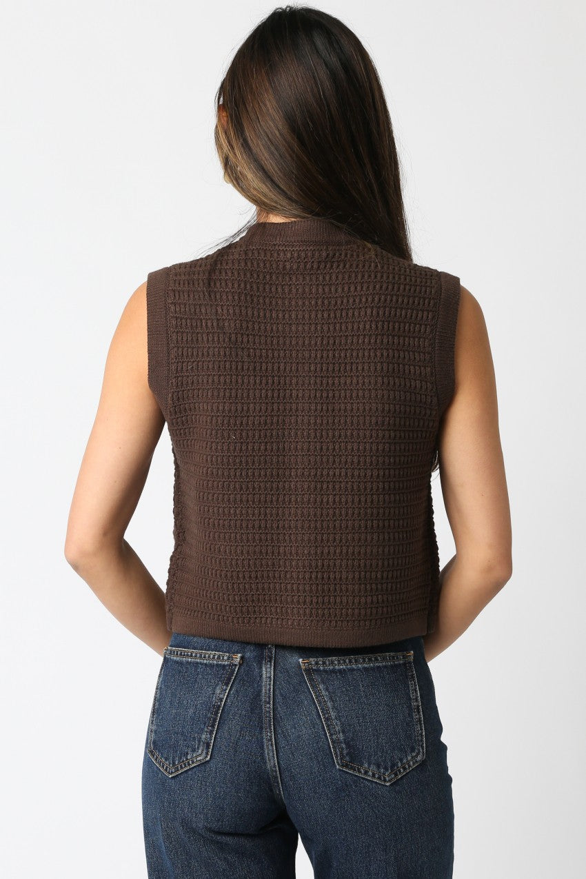 Selena Button Knit Top