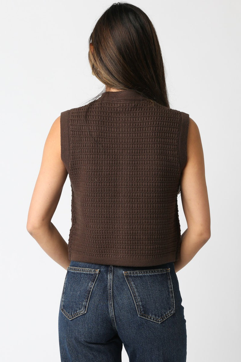 Selena Button Knit Top