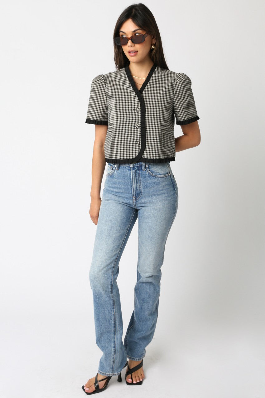 Tarra Checkered Top