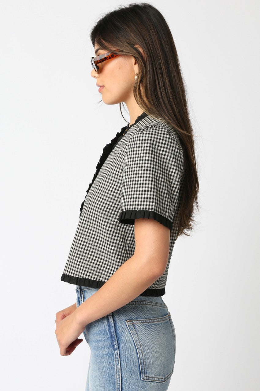 Tarra Checkered Top
