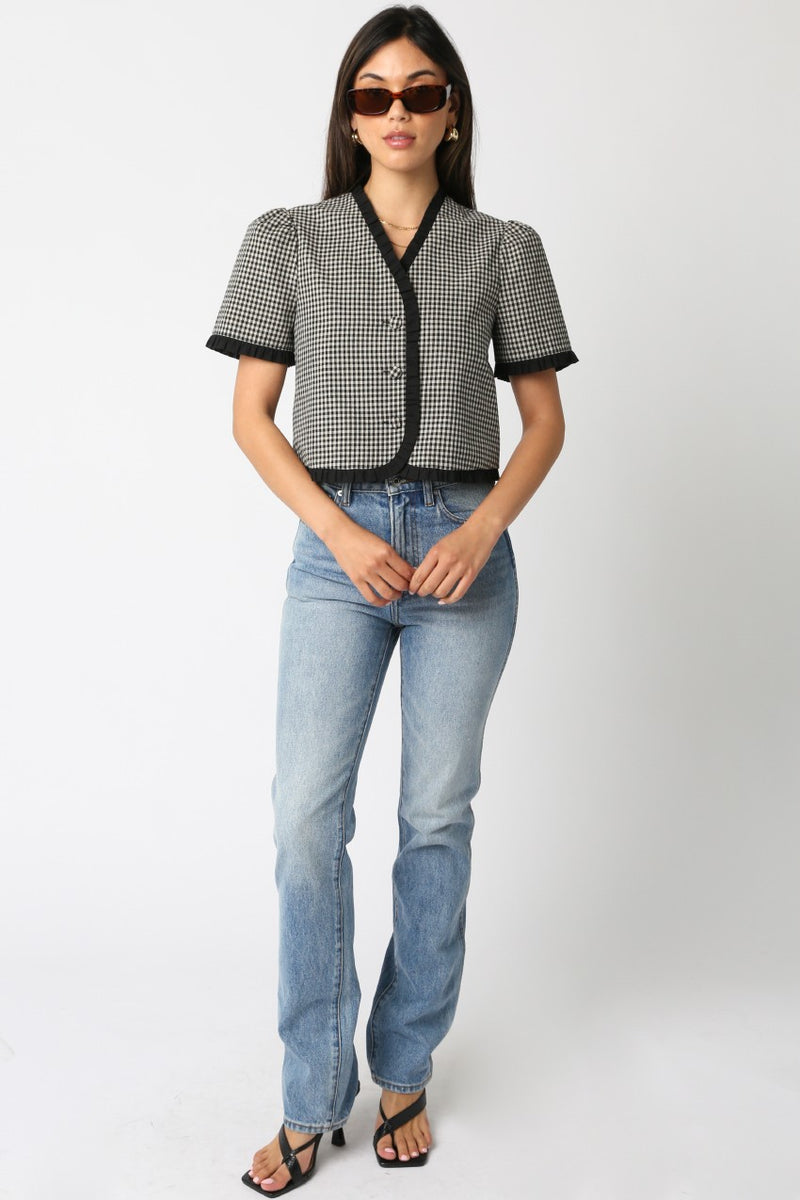 Tarra Checkered Top