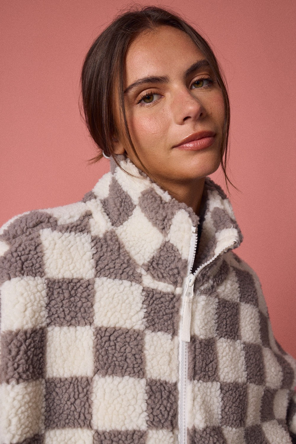 Black And White Check Jacket