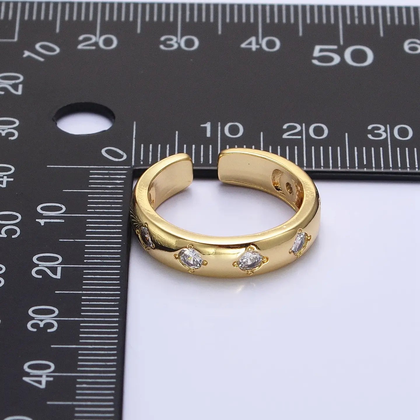 Dainty Gold Band Open Ring