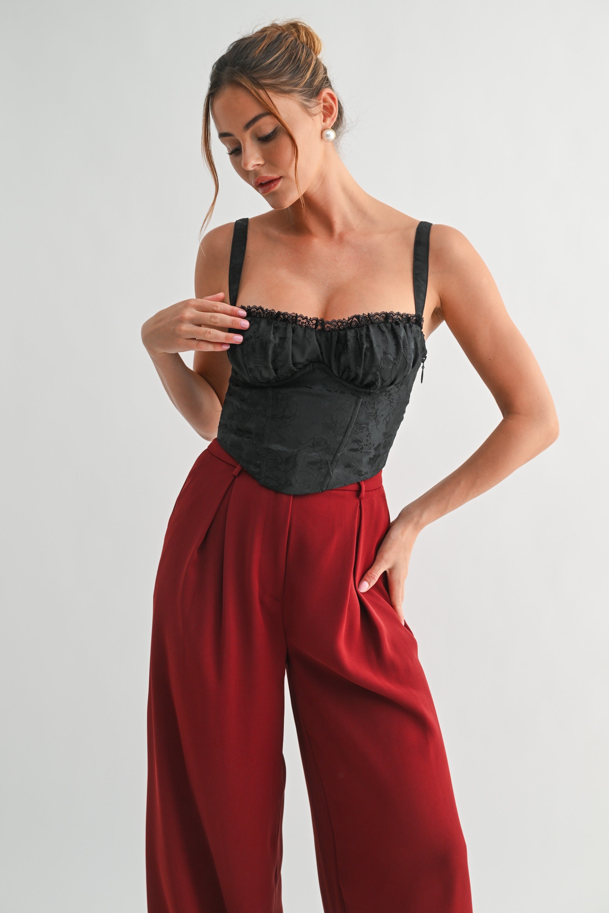 Juliette Jacquard Corset Top