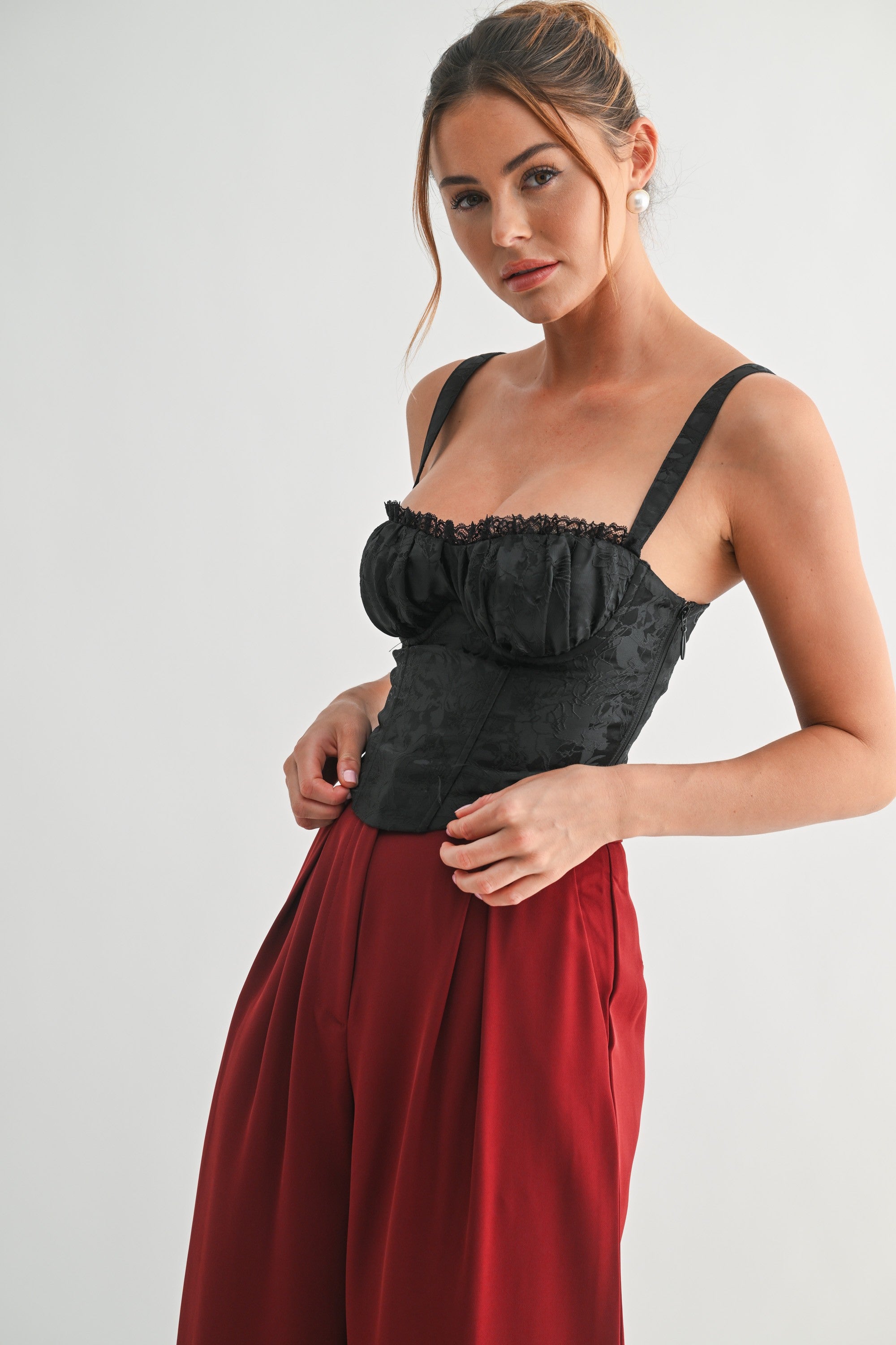 Juliette Jacquard Corset Top