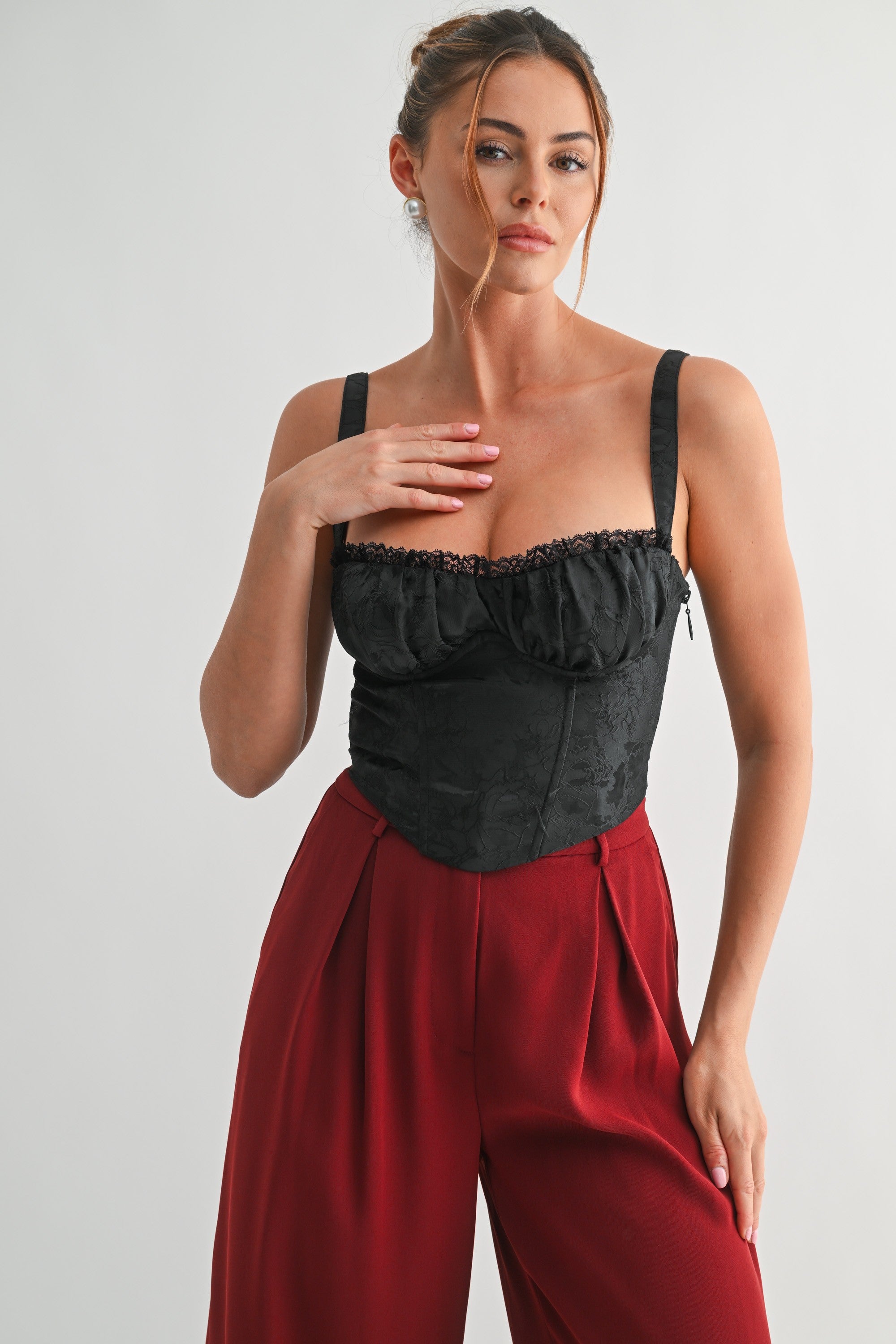 Juliette Jacquard Corset Top