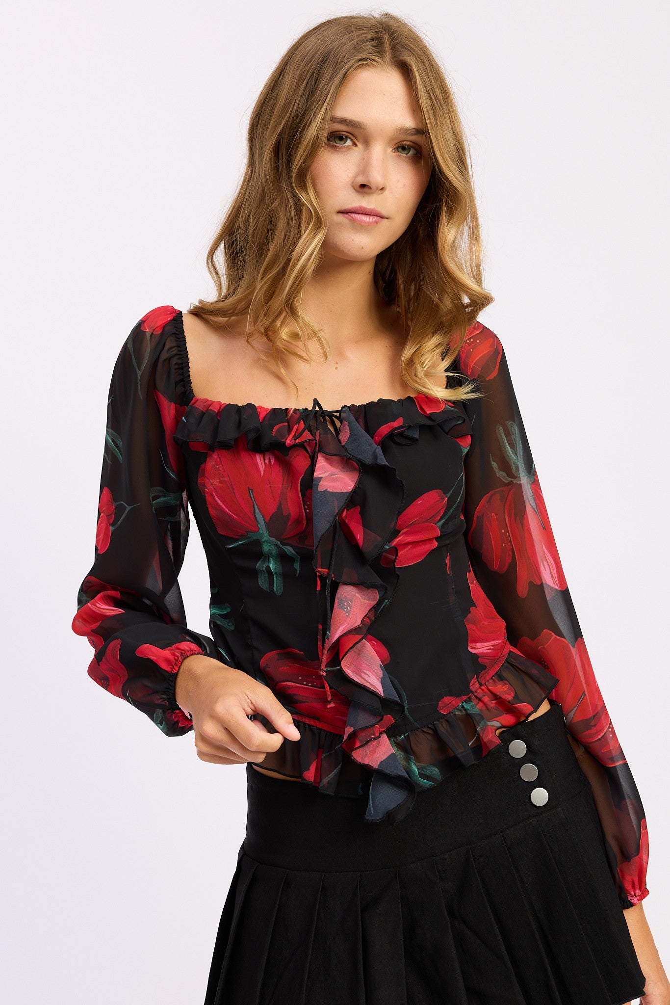 Camille Floral Top