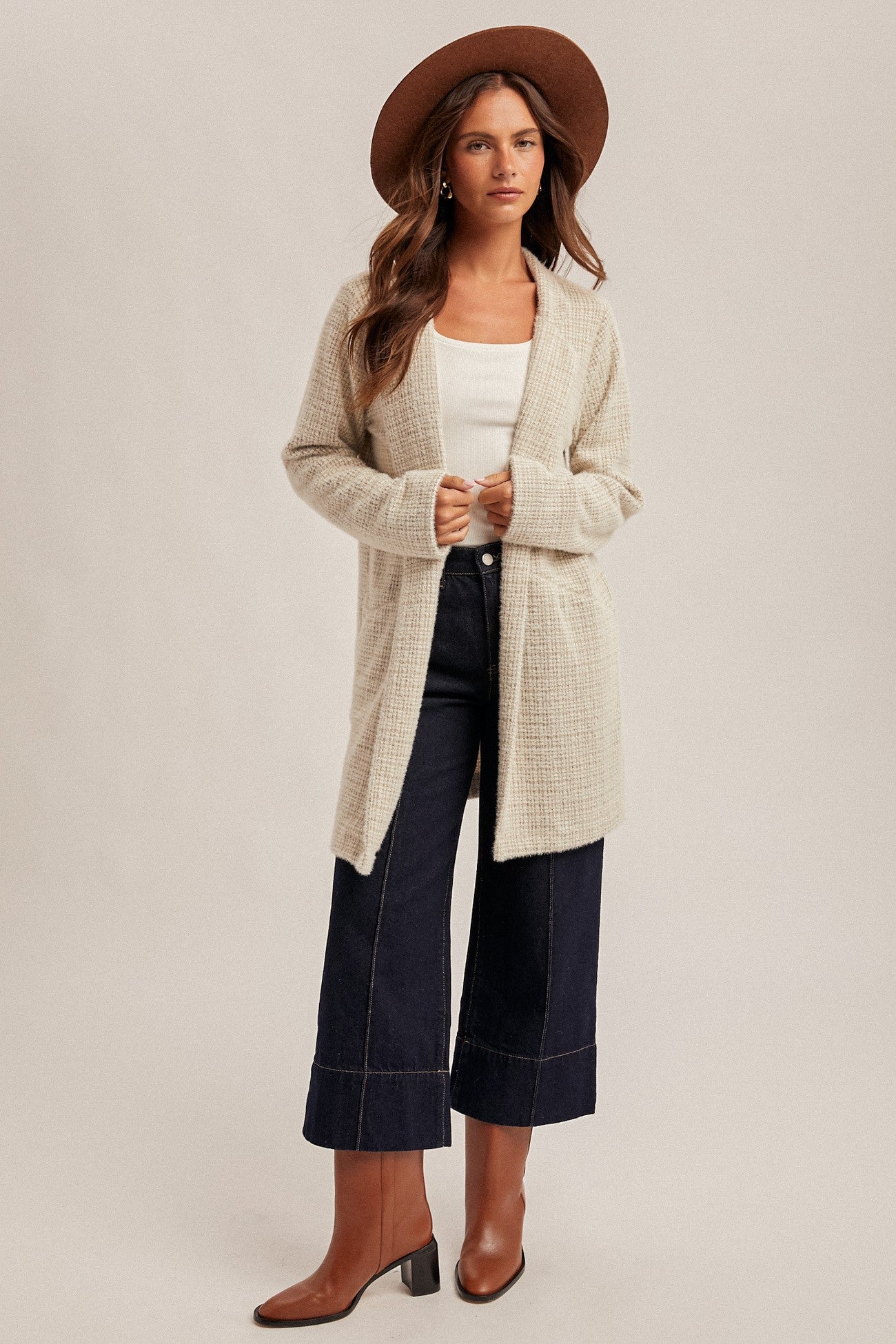 Houndstooth Light Weight Coatigan