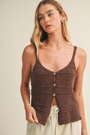 Espresso Sands Knit Top