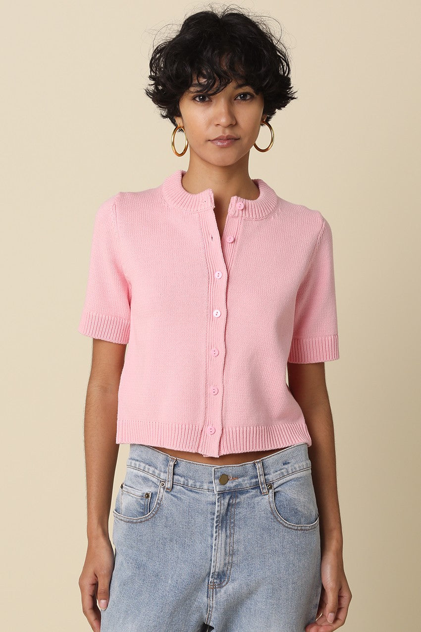 Leia Short Sleeve Knit Top