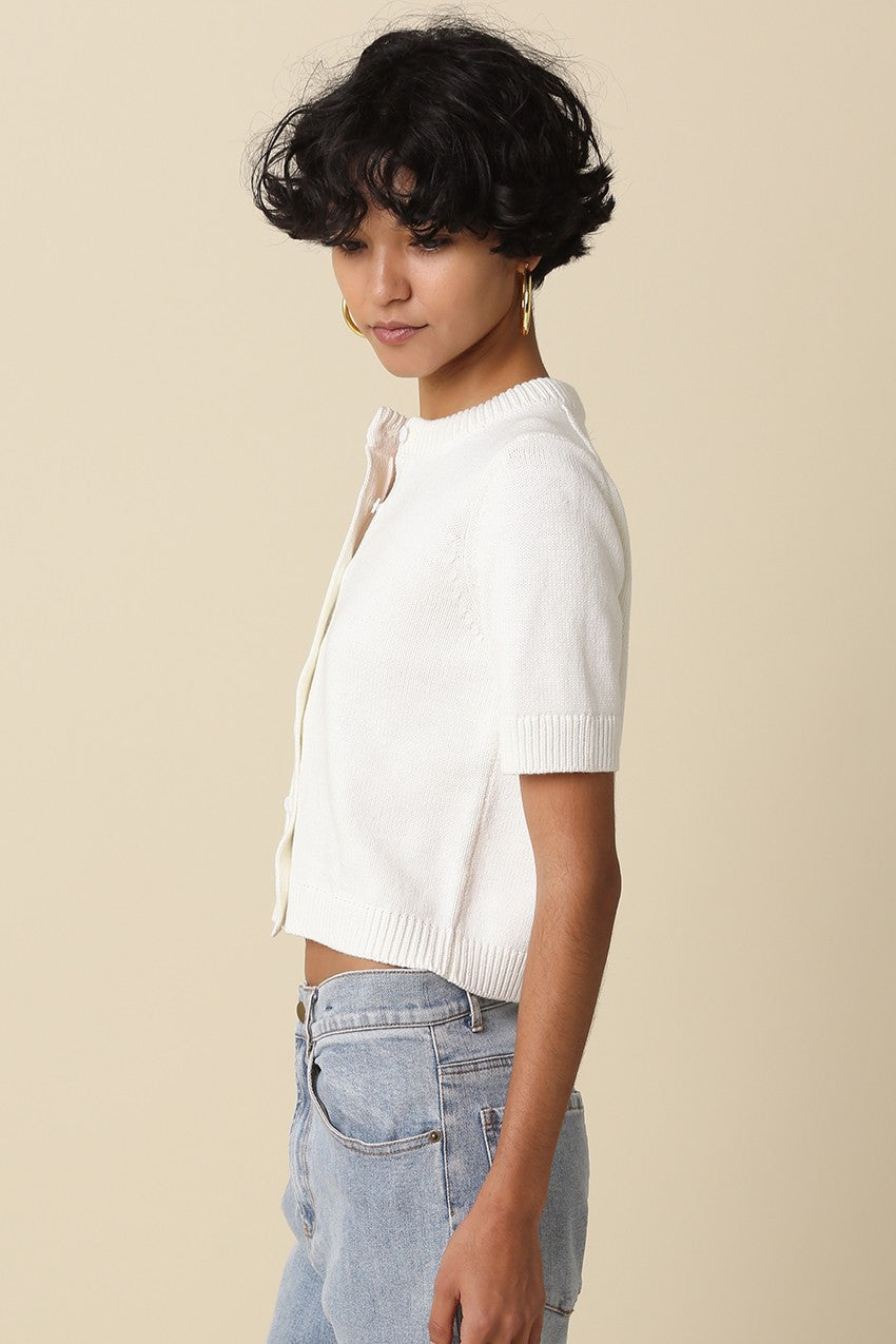 Leia Short Sleeve Knit Top