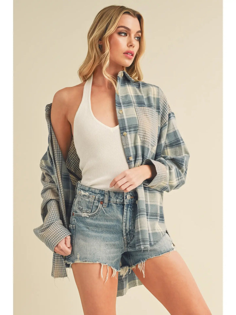 Kambrie Plaid Flannel Shirt