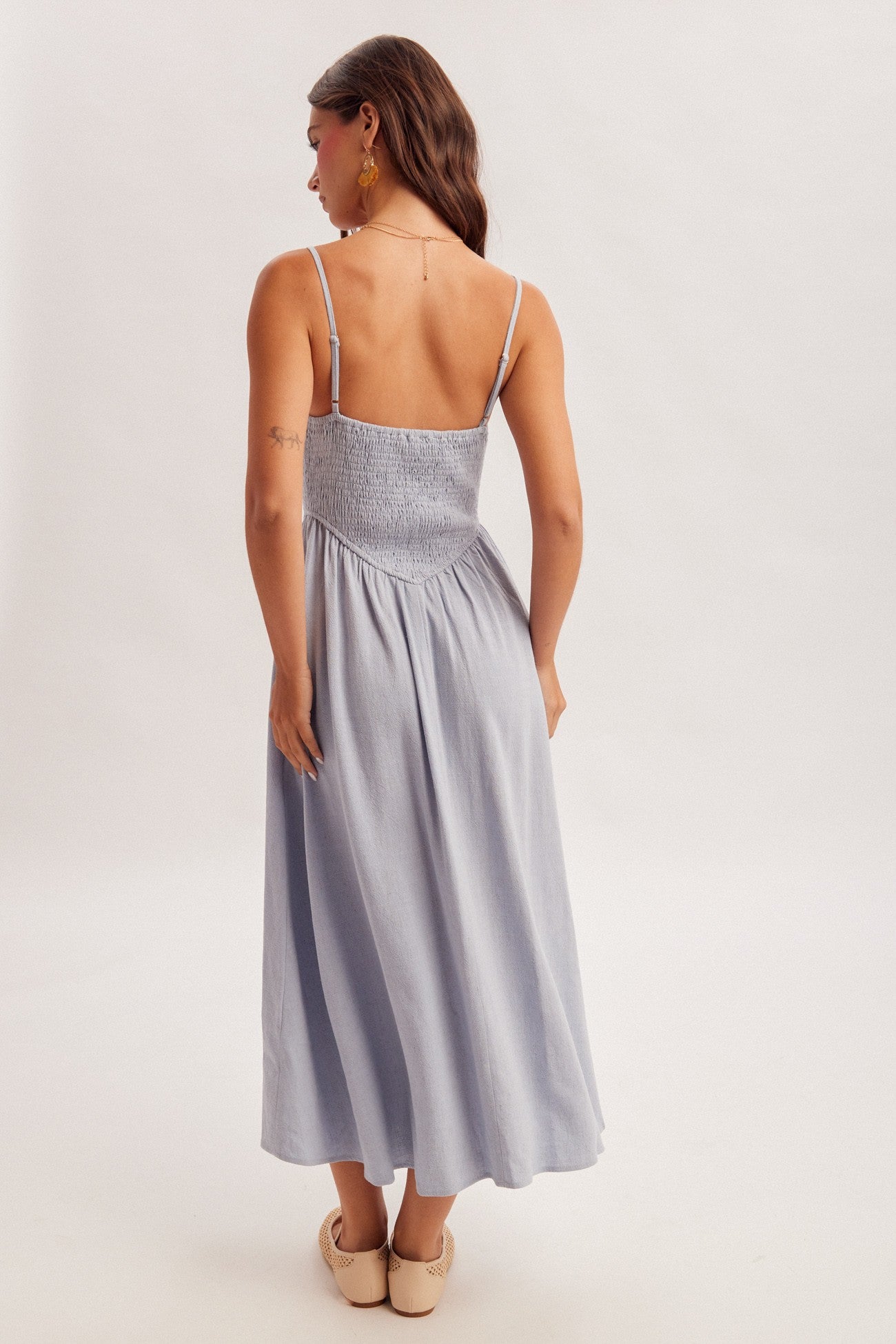 Coastal Daydream Smocked Midi