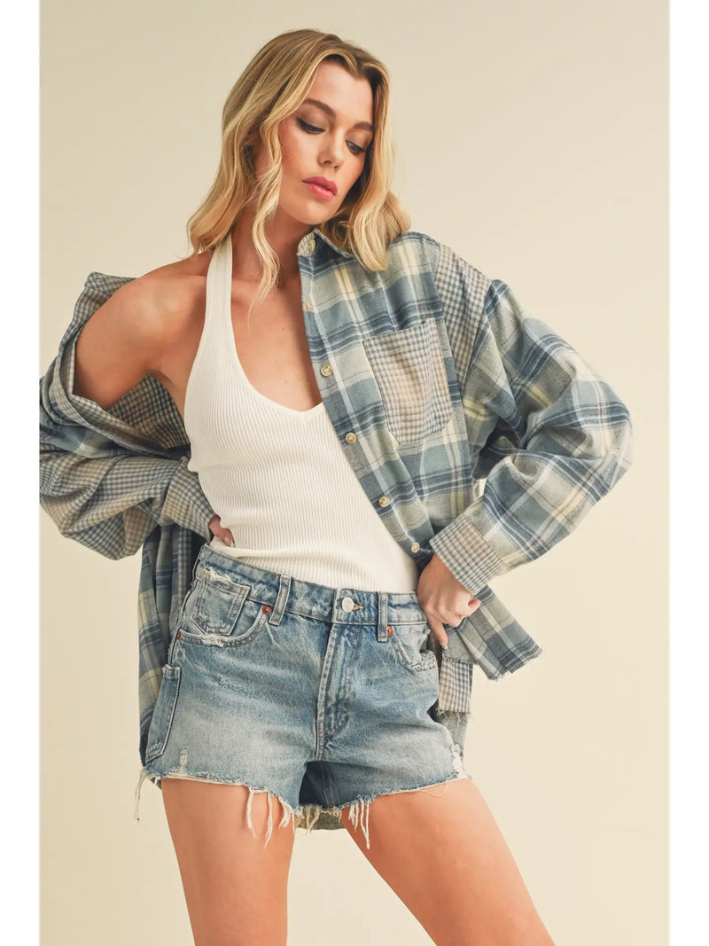 Kambrie Plaid Flannel Shirt