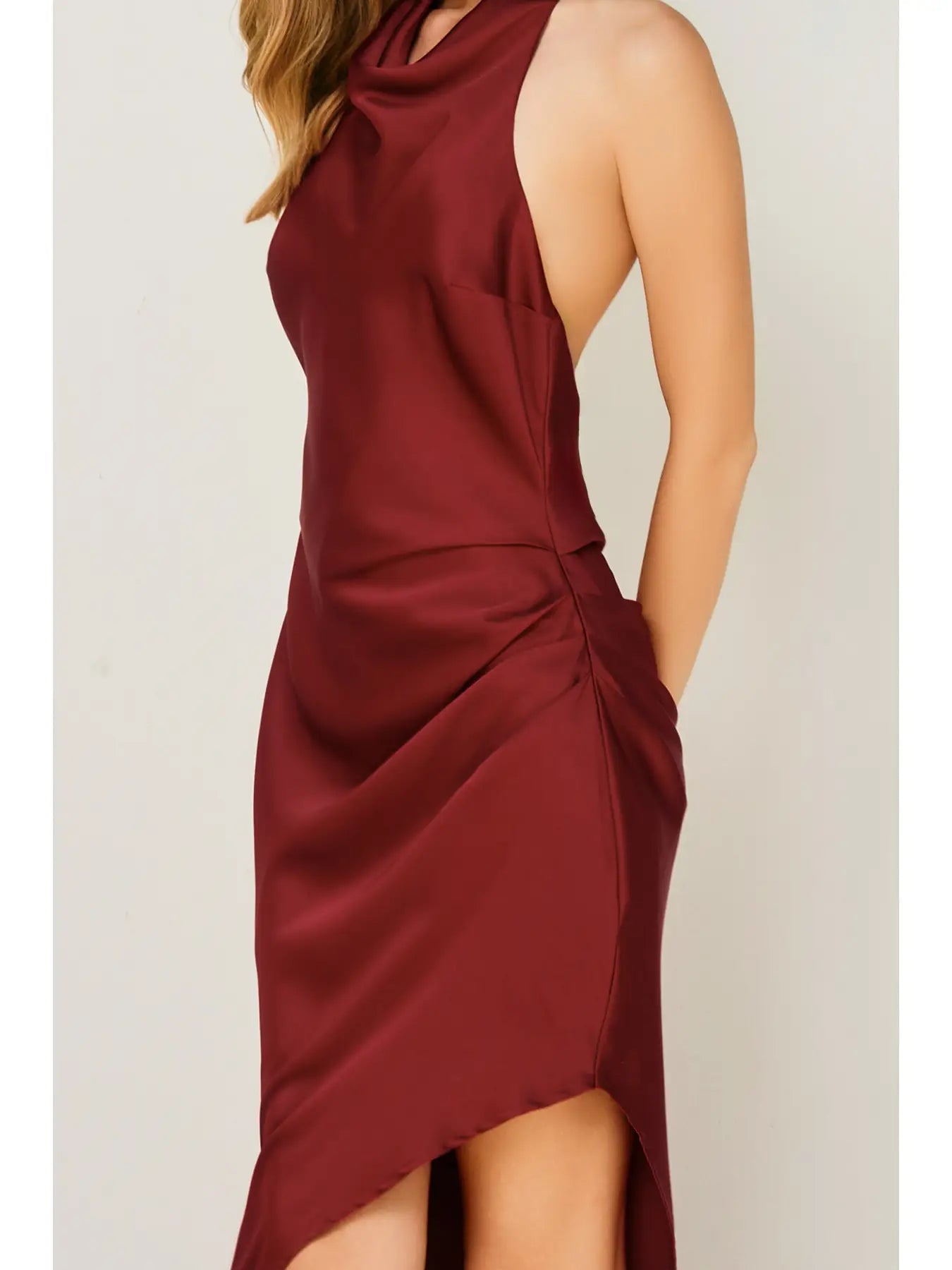 Sivan High Neck Midi