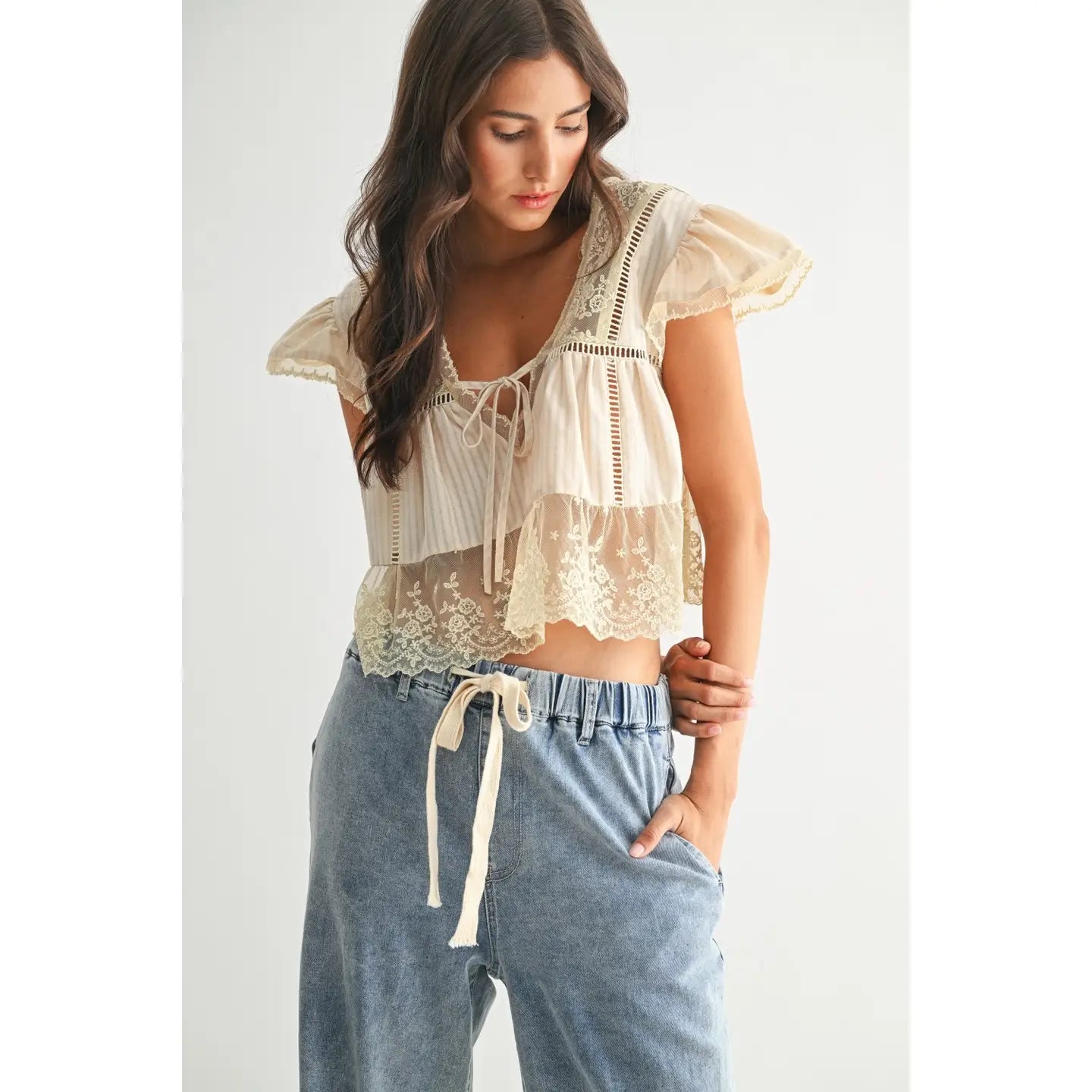 Pretty Little Thing Lace Blouse