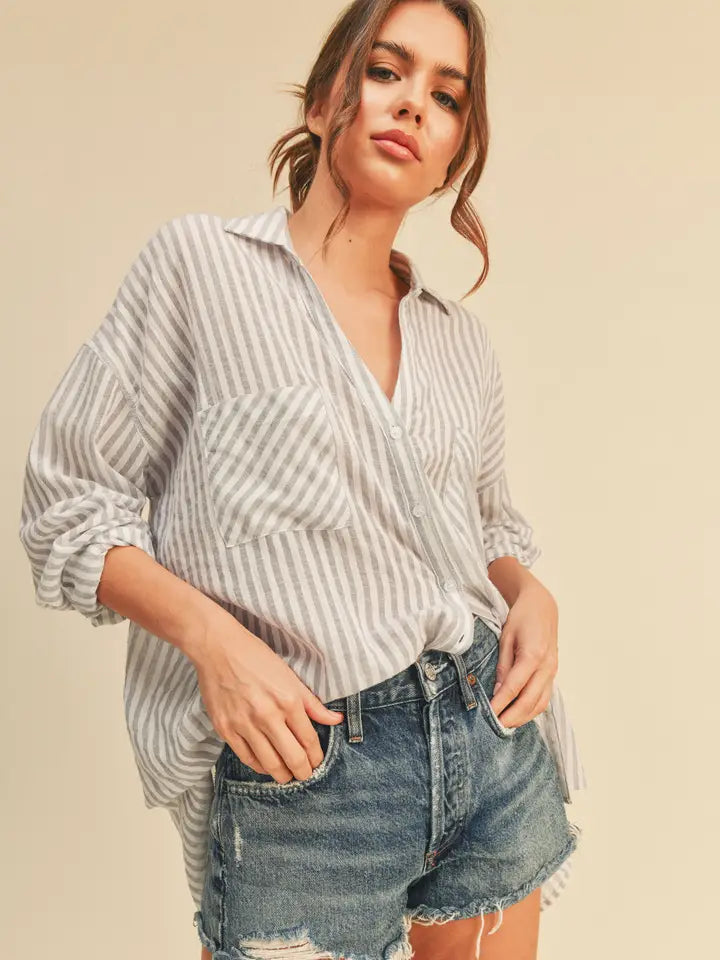 Striped Button Down