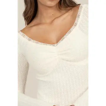 Knit Off The Shoulder Top