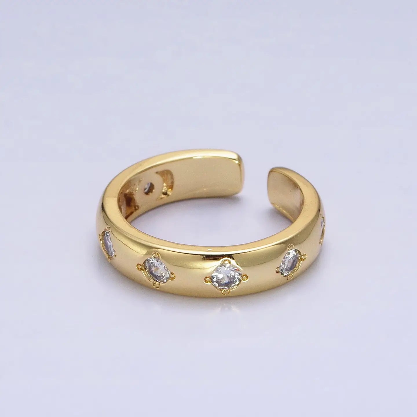 Dainty Gold Band Open Ring