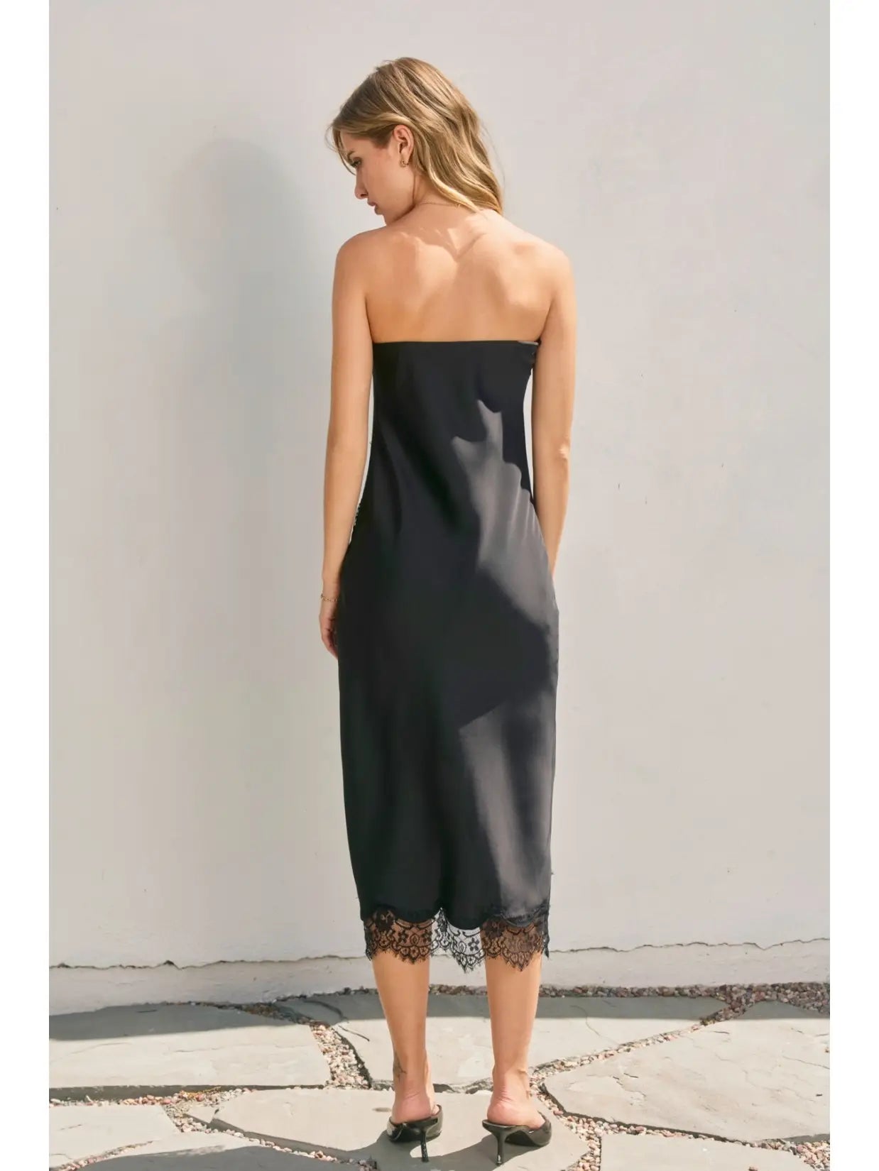 Mia Lace Strapless Dress