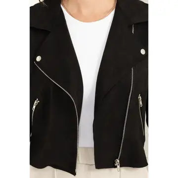 Suede Moto Jacket