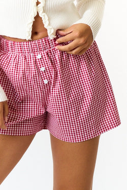 Berry Sweet Gingham Boxer Shorts