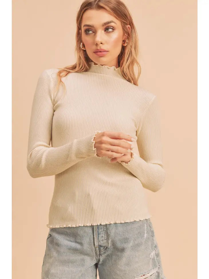 The Frill Knit Long Sleeve