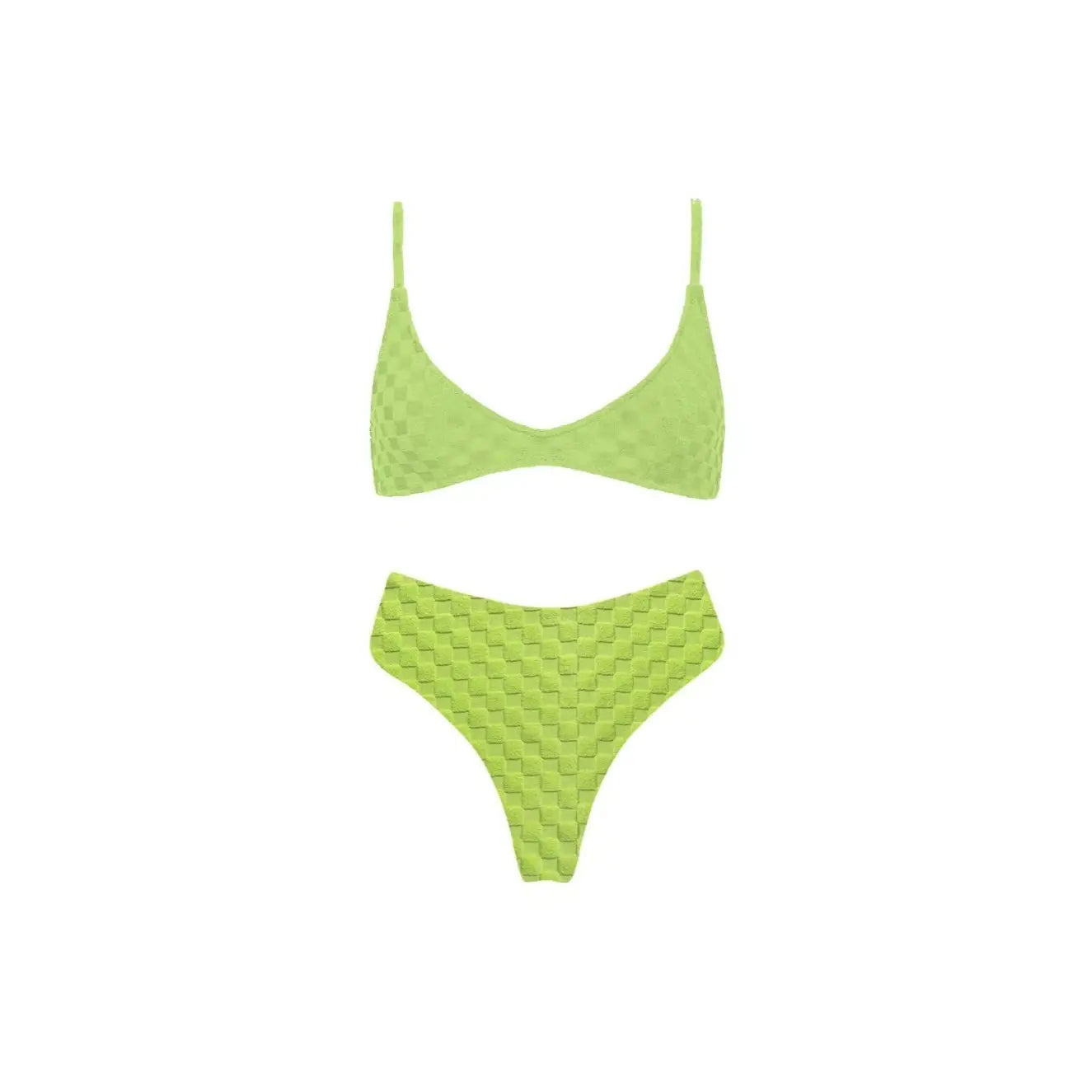 Terry Checker Bikini Set