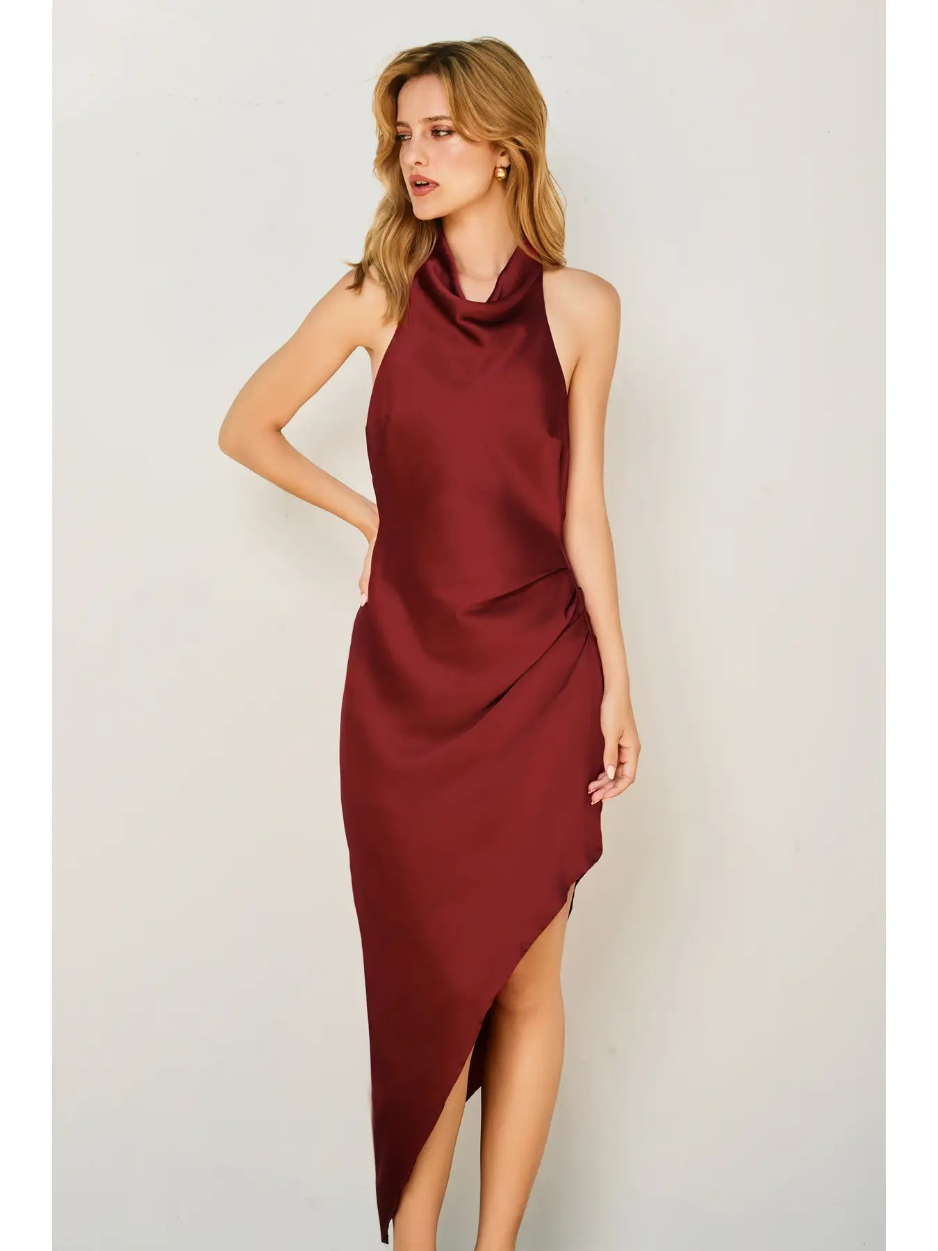 Sivan High Neck Midi