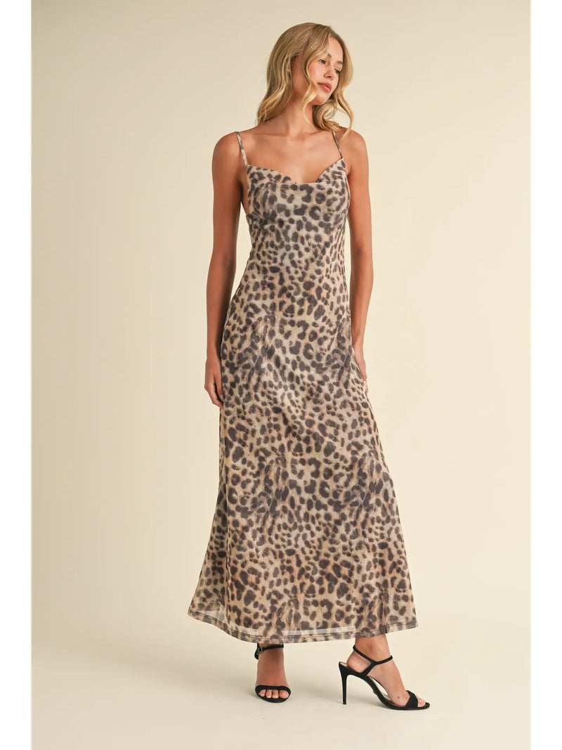 Home For The Holidays Leopard Dress