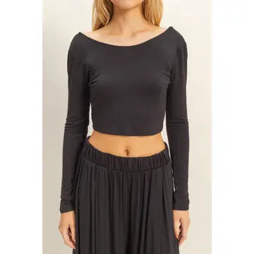 Crop Top and Maxi Pants Set