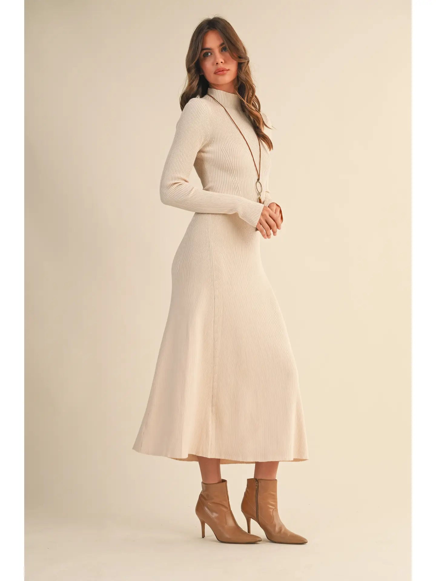 Mari Mock Neck Dress