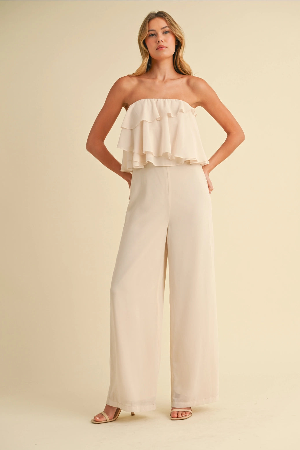 Chiffon Tube Jumpsuit