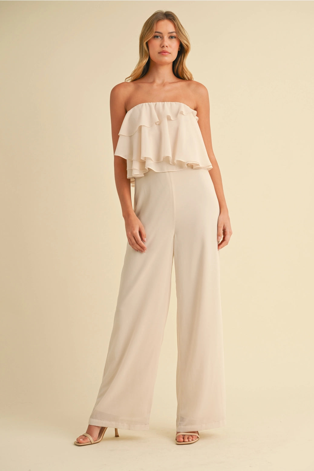 Chiffon Tube Jumpsuit