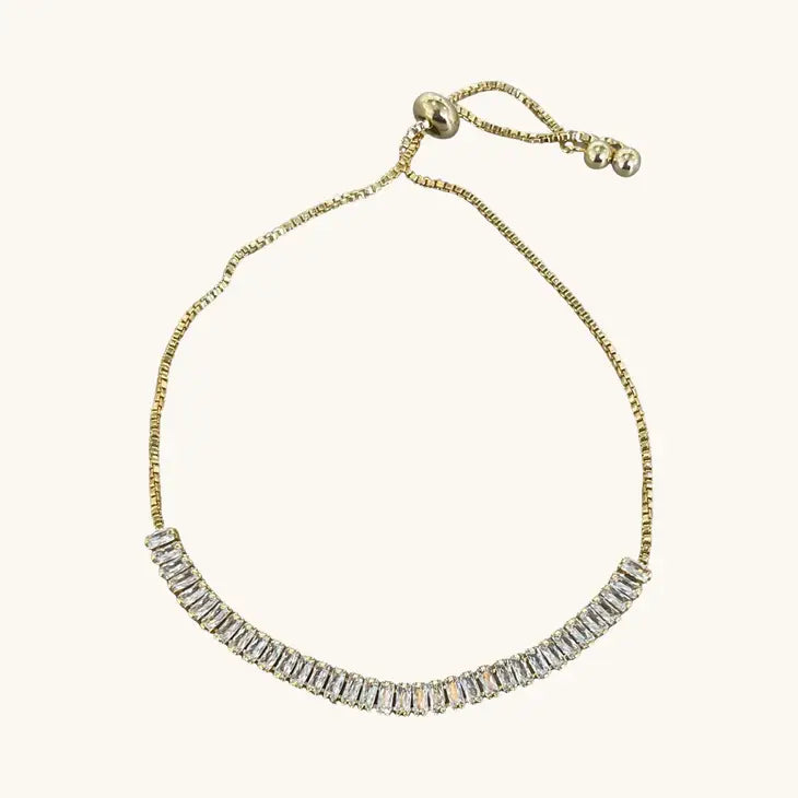 Baguette Crystal Slider Bracelet