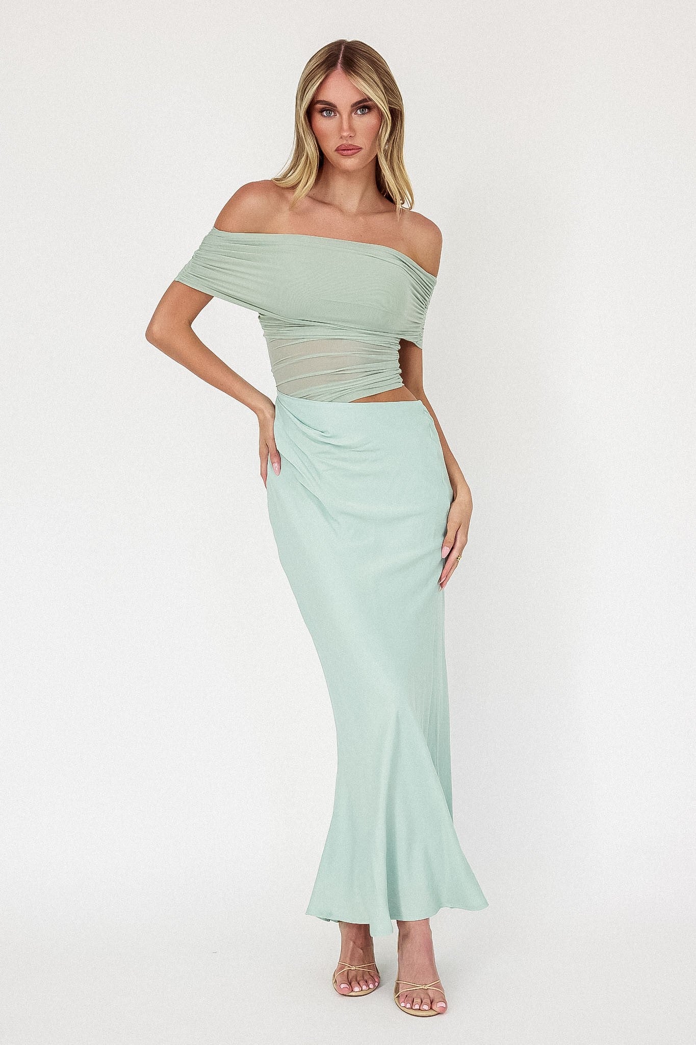 Off The Shoulder Midi