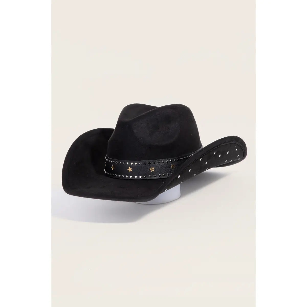 Studded Star Brim Cowboy Hat