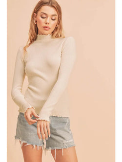 The Frill Knit Long Sleeve