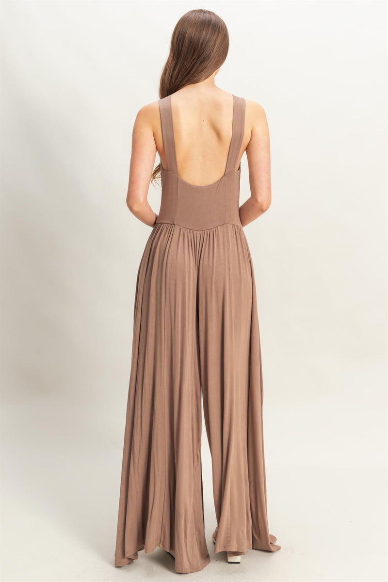 Knot Bust Jersey jumpsuit