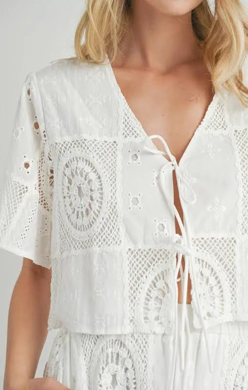 Keepsake Tie Front Top