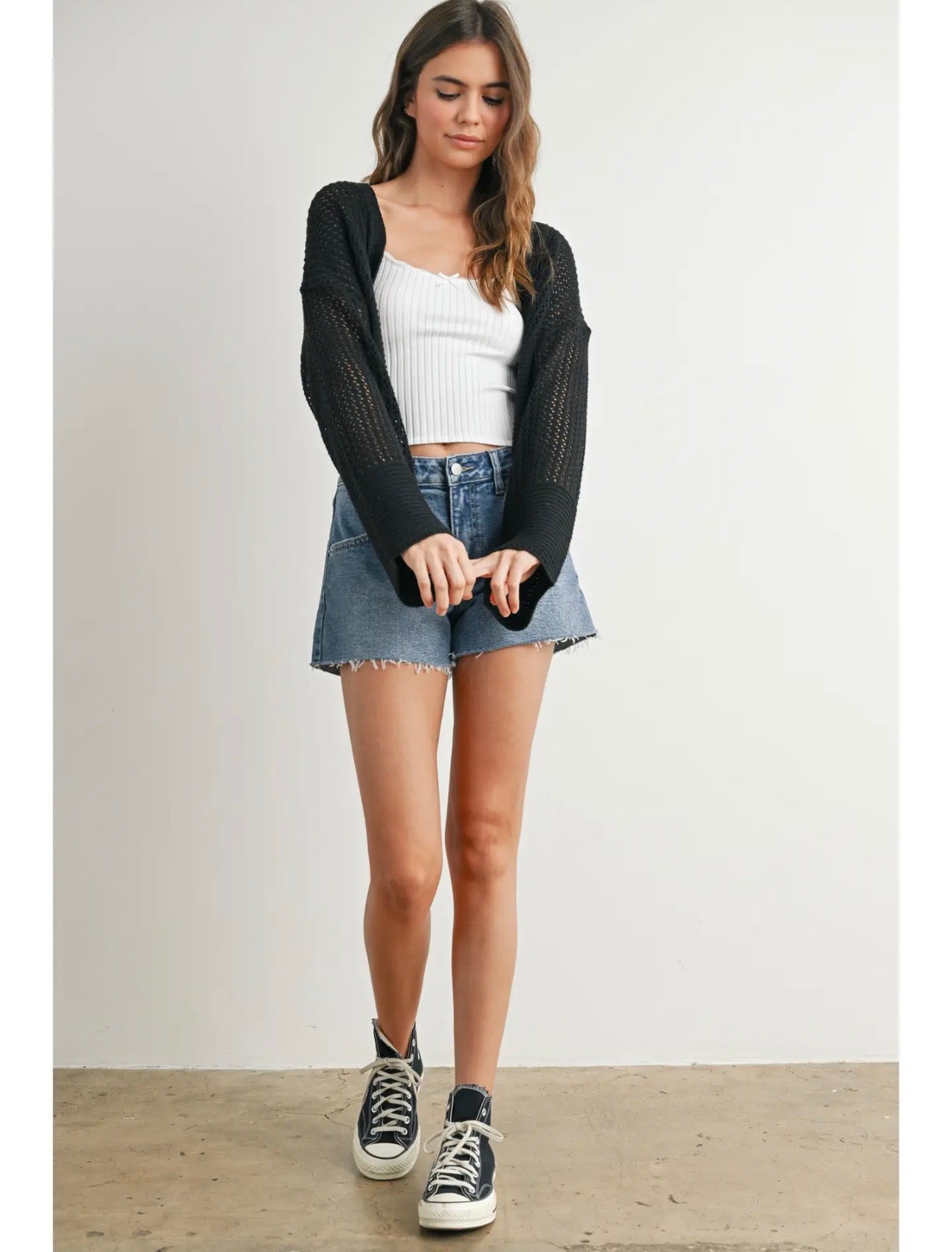 Spring Open Knit Cardigan