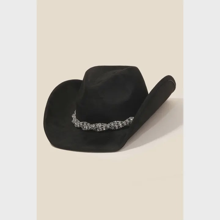 Bella Rhinestone Cowboy Hat