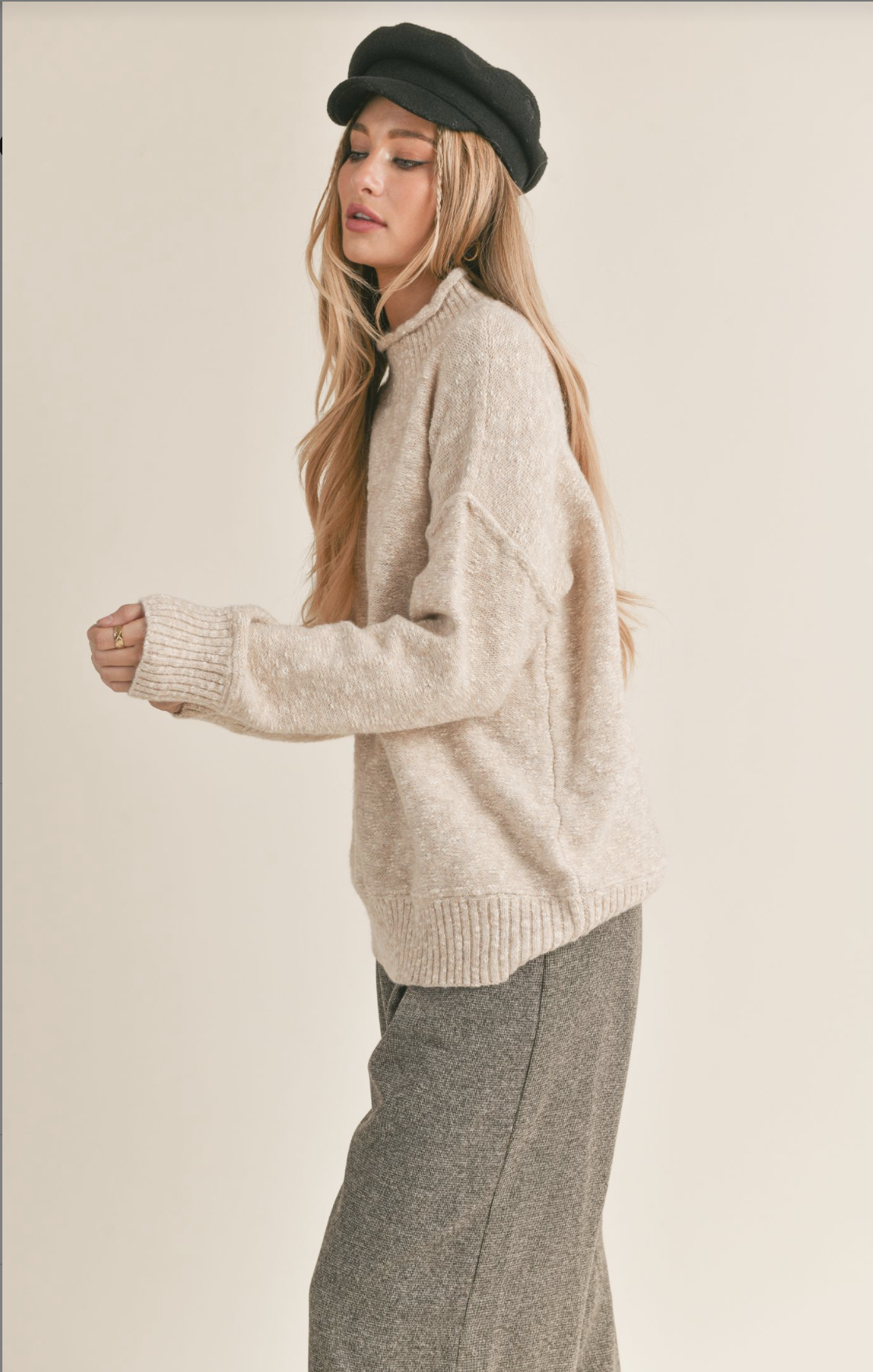Monica Mock Neck Sweater